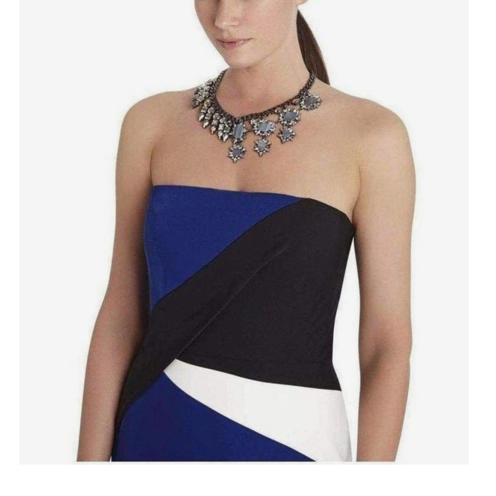 BCBGMAXAZRIA Half Gemstone Spiked Necklace